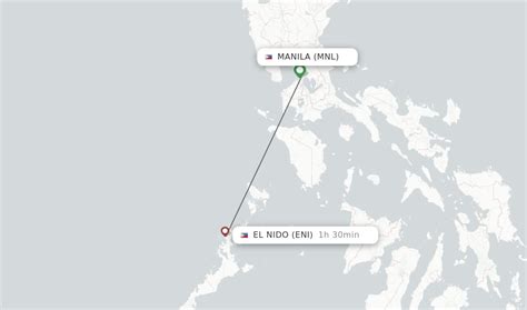 Direct flights from Manila to El Nido .